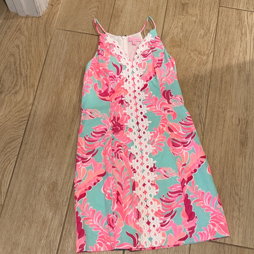 Lilly Pulitzer Vibrant Palm Pattern Dress